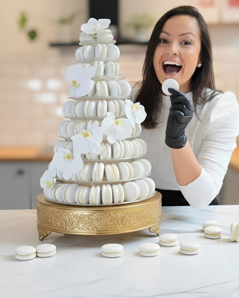 torre de macarons casamento